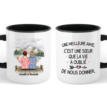 Charger l'image dans la galerie, Jusqu'à 5 filles, mug personnalisé meilleure amie, mug pour les meilleures amies, les sœurs, noms et arts personnalisés