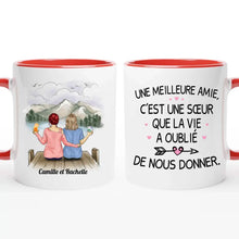 Charger l'image dans la galerie, Jusqu'à 5 filles, mug personnalisé meilleure amie, mug pour les meilleures amies, les sœurs, noms et arts personnalisés