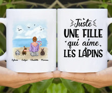 Charger l'image dans la galerie, Jusqu'à 9 lapins, mug personnalisé lapin, juste une femme qui aime les lapins