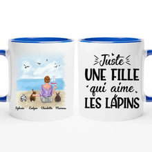 Charger l'image dans la galerie, Jusqu'à 9 lapins, mug personnalisé lapin, juste une femme qui aime les lapins