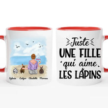 Charger l'image dans la galerie, Jusqu'à 9 lapins, mug personnalisé lapin, juste une femme qui aime les lapins
