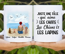 Charger l'image dans la galerie, Jusqu'à 6 animaux, mug lapin et chat chien personnalisé, tasse maman lapin chat et chien