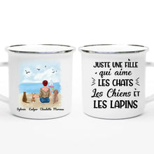 Charger l'image dans la galerie, Jusqu'à 6 animaux, mug lapin et chat chien personnalisé, tasse maman lapin chat et chien