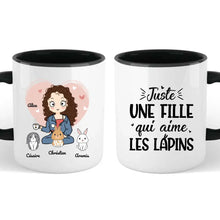 Charger l'image dans la galerie, Jusqu'à 9 lapins, mug personnalisé lapin, juste une femme qui aime les lapins