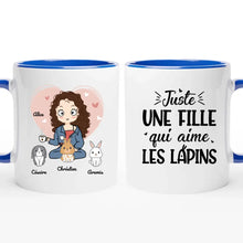 Charger l'image dans la galerie, Jusqu'à 9 lapins, mug personnalisé lapin, juste une femme qui aime les lapins