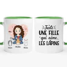 Charger l'image dans la galerie, Jusqu'à 9 lapins, mug personnalisé lapin, juste une femme qui aime les lapins
