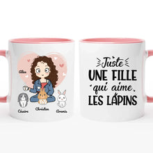 Charger l'image dans la galerie, Jusqu'à 9 lapins, mug personnalisé lapin, juste une femme qui aime les lapins