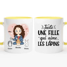 Charger l'image dans la galerie, Jusqu'à 9 lapins, mug personnalisé lapin, juste une femme qui aime les lapins