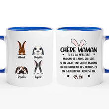 Charger l'image dans la galerie, Jusqu'à 9 lapins, noms et arts personnalisés, mug personnalisé lapin, tasse maman lapin
