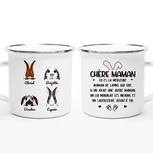 Charger l'image dans la galerie, Jusqu'à 9 lapins, noms et arts personnalisés, mug personnalisé lapin, tasse maman lapin