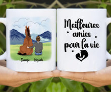 Charger l'image dans la galerie, Jusqu'à 2 chevaux, mug cheval personnalisable, juste une femme qui aime les chevaux
