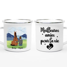 Charger l'image dans la galerie, Jusqu'à 2 chevaux, mug cheval personnalisable, juste une femme qui aime les chevaux