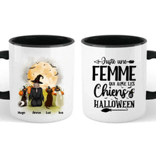 Charger l'image dans la galerie, Jusqu'à 6 chiens, mug personnalisé chien, tasse Halloween maman chien, femme qui aime les chiens