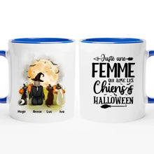 Charger l'image dans la galerie, Jusqu'à 6 chiens, mug personnalisé chien, tasse Halloween maman chien, femme qui aime les chiens