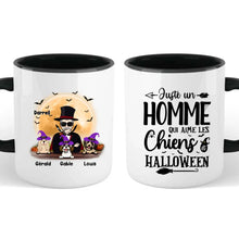 Charger l'image dans la galerie, Jusqu'à 6 chiens, mug chien personnalisé, tasse Halloween Papa chien, homme qui aime les chiens