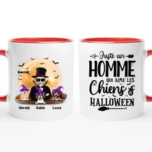 Charger l'image dans la galerie, Jusqu'à 6 chiens, mug chien personnalisé, tasse Halloween Papa chien, homme qui aime les chiens