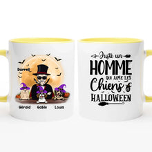 Charger l'image dans la galerie, Jusqu'à 6 chiens, mug chien personnalisé, tasse Halloween Papa chien, homme qui aime les chiens
