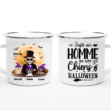 Charger l'image dans la galerie, Jusqu'à 6 chiens, mug chien personnalisé, tasse Halloween Papa chien, homme qui aime les chiens