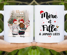 Charger l'image dans la galerie, Jusqu'à 4 filles, Mug personnalisé maman, Tasse Mère et Filles à Jamais liées, cadeau mère en fille pour Noël
