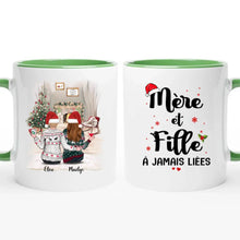 Charger l'image dans la galerie, Jusqu'à 4 filles, Mug personnalisé maman, Tasse Mère et Filles à Jamais liées, cadeau mère en fille pour Noël
