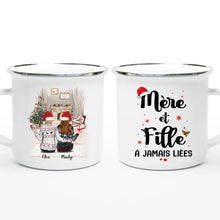 Charger l'image dans la galerie, Jusqu'à 4 filles, Mug personnalisé maman, Tasse Mère et Filles à Jamais liées, cadeau mère en fille pour Noël
