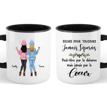 Charger l'image dans la galerie, Jusqu'à 6 filles, Tasse personnalisée soeur, Cadeaux de Noël pour son amie, Sœurs pour toujours jamais séparées