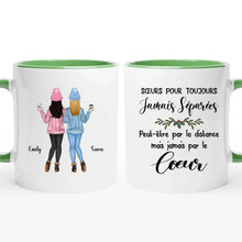 Charger l'image dans la galerie, Jusqu'à 6 filles, Tasse personnalisée soeur, Cadeaux de Noël pour son amie, Sœurs pour toujours jamais séparées