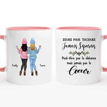 Charger l'image dans la galerie, Jusqu'à 6 filles, Tasse personnalisée soeur, Cadeaux de Noël pour son amie, Sœurs pour toujours jamais séparées
