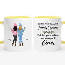 Charger l'image dans la galerie, Jusqu'à 6 filles, Tasse personnalisée soeur, Cadeaux de Noël pour son amie, Sœurs pour toujours jamais séparées