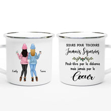 Charger l'image dans la galerie, Jusqu'à 6 filles, Tasse personnalisée soeur, Cadeaux de Noël pour son amie, Sœurs pour toujours jamais séparées