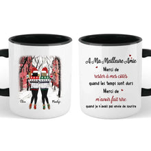Charger l'image dans la galerie, Jusqu'à 6 filles, Mug personnalisé meilleure amie, Noël tasse meilleure amie, cadeau de noël personnalisé