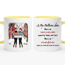 Charger l'image dans la galerie, Jusqu'à 6 filles, Mug personnalisé meilleure amie, Noël tasse meilleure amie, cadeau de noël personnalisé
