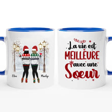 Charger l'image dans la galerie, Jusqu'à 6 filles, Tasse personnalisée soeur, Noël mug personnalisé soeur, cadeau de noël pour les amis