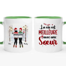 Charger l'image dans la galerie, Jusqu'à 6 filles, Tasse personnalisée soeur, Noël mug personnalisé soeur, cadeau de noël pour les amis