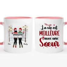 Charger l'image dans la galerie, Jusqu'à 6 filles, Tasse personnalisée soeur, Noël mug personnalisé soeur, cadeau de noël pour les amis