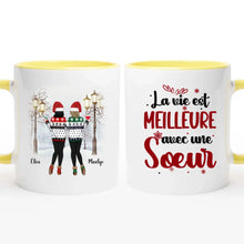 Charger l'image dans la galerie, Jusqu'à 6 filles, Tasse personnalisée soeur, Noël mug personnalisé soeur, cadeau de noël pour les amis