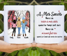 Charger l'image dans la galerie, Jusqu'à 6 filles, Mug personnalisé pour les sœurs, tasse personnalisée soeur
