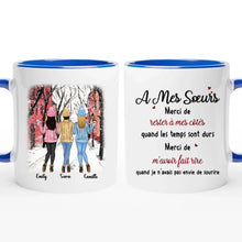 Charger l'image dans la galerie, Jusqu'à 6 filles, Mug personnalisé pour les sœurs, tasse personnalisée soeur