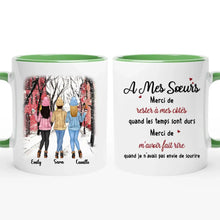 Charger l'image dans la galerie, Jusqu'à 6 filles, Mug personnalisé pour les sœurs, tasse personnalisée soeur