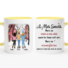 Charger l'image dans la galerie, Jusqu'à 6 filles, Mug personnalisé pour les sœurs, tasse personnalisée soeur