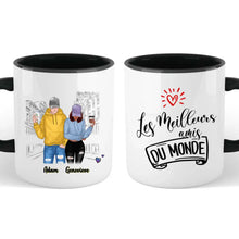 Charger l'image dans la galerie, Jusqu'à 3 personnes, Tasse personnalisée meilleurs amis (homme-femme), mug personnalisé meilleure amie