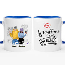 Charger l'image dans la galerie, Jusqu'à 3 personnes, Tasse personnalisée meilleurs amis (homme-femme), mug personnalisé meilleure amie