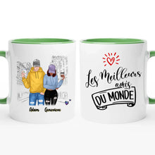 Charger l'image dans la galerie, Jusqu'à 3 personnes, Tasse personnalisée meilleurs amis (homme-femme), mug personnalisé meilleure amie