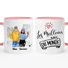 Charger l'image dans la galerie, Jusqu'à 3 personnes, Tasse personnalisée meilleurs amis (homme-femme), mug personnalisé meilleure amie