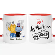Charger l'image dans la galerie, Jusqu'à 3 personnes, Tasse personnalisée meilleurs amis (homme-femme), mug personnalisé meilleure amie