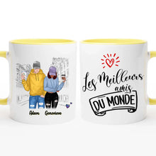 Charger l'image dans la galerie, Jusqu'à 3 personnes, Tasse personnalisée meilleurs amis (homme-femme), mug personnalisé meilleure amie