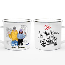 Charger l'image dans la galerie, Jusqu'à 3 personnes, Tasse personnalisée meilleurs amis (homme-femme), mug personnalisé meilleure amie