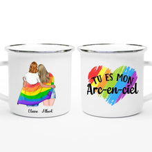 Charger l'image dans la galerie, Tasse personnalisé Couple LGBT - Vous êtes mon arc-en-ciel, jusqu'à 3 types de couples
