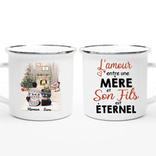 Charger l'image dans la galerie, Tasse personnalisée famille, Tasses pour mère et fils, cadeaux de Noël pour maman