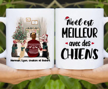Charger l'image dans la galerie, Noël est meilleur avec un chien Mug, cadeau de Noël, jusqu'à 6 chiens